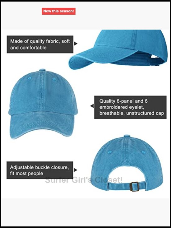 Vintage Distressed Baseball Cap - Adjustable Unisex Hat main image 5